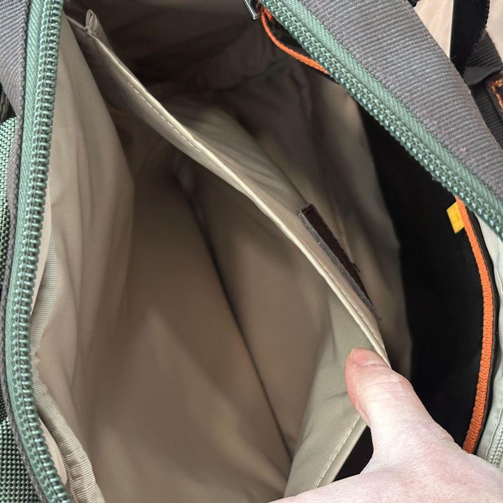 Tumi Alpha Bravo Lejeune 2-Way Backpack Tote Ballistic Nylon in Green/Dark Brown - Picture 10 of 14